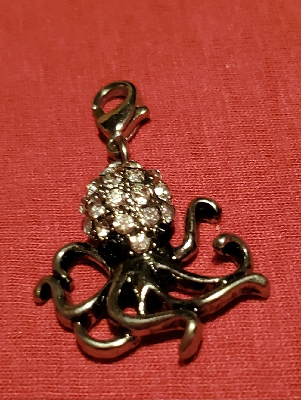 Vintage Sparkling Octopus Charm/Zipper Pull - Picture 1 of 6